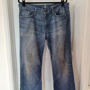 7 For All Mankind Jeans 36 Relaxed Worn Broken In Seven Denim